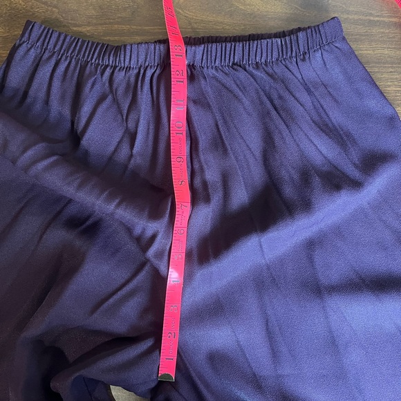 Vintage Two Piece Pants and Top Set Purple and Check Pattern 70s 80s - Picture 12 of 15